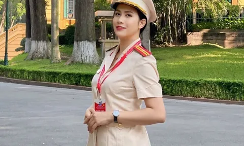 Thiếu tá Công an đối đầu Phương Oanh gây bão: Ngoài đời làm mẹ trẻ đẹp, sinh 2 con hệt chồng cùng ngành