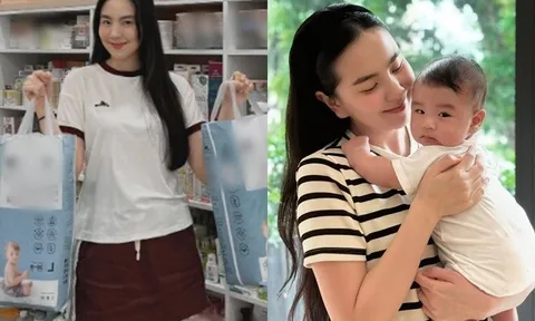MC Mai Ngọc thừa nhận "to tay" khi làm mẹ bỉm sữa, khoe quý tử mới 4 tháng nhưng cân nặng gần bằng bé 7 tháng