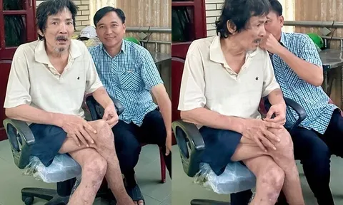 Sao Việt 24h: Thương Tín hiện không thể tự đi lại, vệ sinh cá nhân cần em trai hỗ trợ, di chuyển phải có người dìu