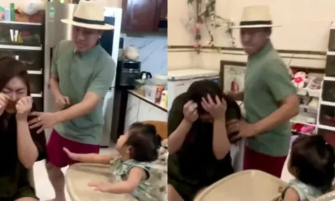 Thấy mẹ bị bố "tác động vật lý", con gái diễn viên Thanh Trúc mới 14 tháng tuổi đã có hành động "mát lòng"