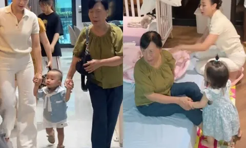 Mẹ chồng Phương Oanh sang biệt thự phụ con dâu đưa cháu nội đi học, phu nhân hào môn khóc nức nở trước cửa lớp