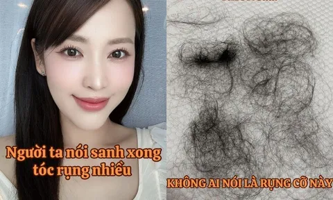 Puka tóc mọc lởm chởm sau khi sinh con đầu lòng, U40 đẻ xong vẫn đẹp rạng rỡ bảo sao Gin Tuấn Kiệt cưng chiều