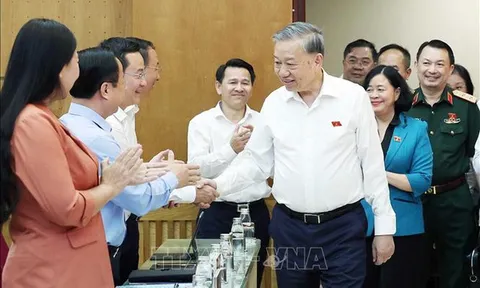 Tổng Bí thư Tô Lâm tiếp xúc cử tri 11 phường Hà Nội