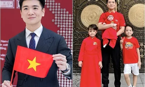 Anh chồng Phó TGĐ Ngân hàng của HH Đỗ Mỹ Linh làm bố đơn thân, khoe con gái thứ 3 da trắng bóc, mắt đẹp hệt bố