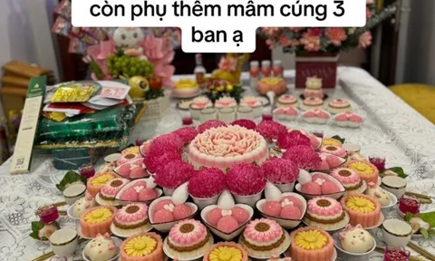 Mẹ bỉm làm tiệc đầy tháng cho con hết gần 70 triệu đồng, mâm cúng 7 triệu khiến nhiều người thắc mắc