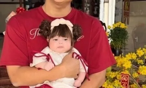 Bé gái Sài Gòn “gây sốt” cõi mạng với đôi mắt to tròn, má bánh bao như lai Tây, hoá ra có bố đơn thân nổi tiếng