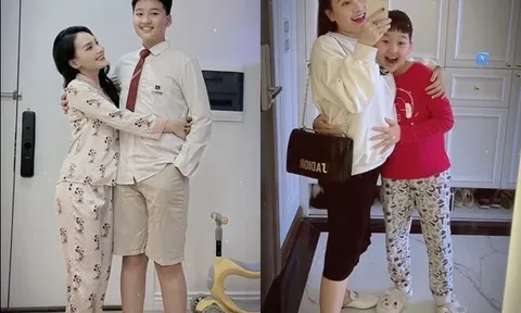 Bảo Thanh khoe quý tử mới lớp 9 đã đạt 1m75, sợ con trai trổ mã cao quá nhìn như "cột nhà"