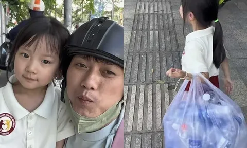 Con gái của Quách Ngọc Tuyên và vợ kém 16 tuổi đi nhặt ve chai 10 ngày liền để mang đến trường quốc tế
