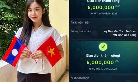 Nữ phóng viên người Lào nổi tiếng ở A80 gửi tiền ủng hộ vùng lũ: "Tiền của tôi ít nhưng tình cảm với Việt Nam rất nhiều"