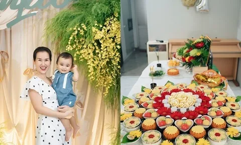 Võ Hạ Trâm công bố con trai lai Ấn kế thừa sự nghiệp tu hành của ông ngoại, làm tiệc thôi nôi tại nhà cho quý tử