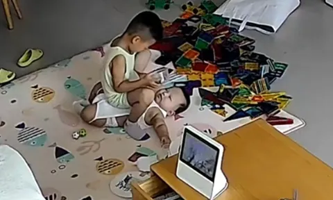 Nghe tiếng con khóc thất thanh, mẹ bàng hoàng khi xem lại camera giám sát thấy cảnh con lớn làm với con nhỏ