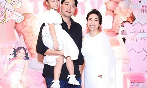 Pha Lê hội ngộ chồng cũ người Hàn hậu ly hôn, cùng tổ chức sinh nhật cho con gái mà tưởng như đám cưới