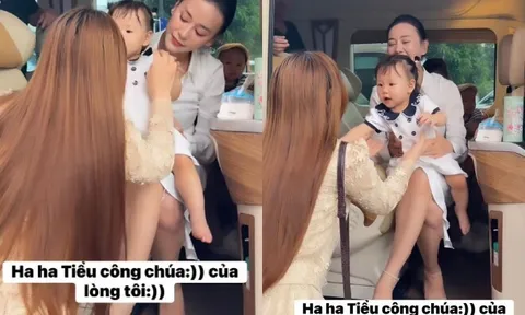 Phương Oanh lộ diện giữa ồn ào, ngồi xế hộp đưa cặp song sinh đi chơi