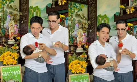 Thanh Đoàn và Hà Trí Quang hạnh phúc khoe "thiên thần nhỏ", 2 con chào đời tại Thái Lan nay lên chức anh chị