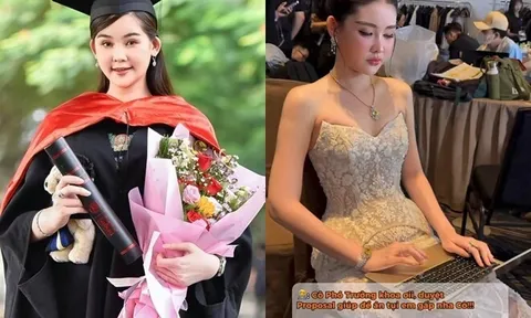 Lê Âu Ngân Anh vừa thành Phó Trưởng khoa chạy show vẫn không quên nhiệm vụ, được chồng BTV cho thoải mái mua sắm hàng hiệu