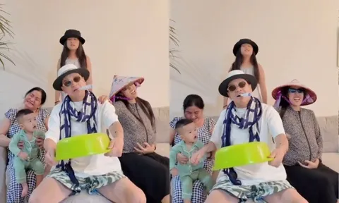 Vợ kém 37 tuổi của Quang Minh khoe bụng to vượt mặt, dân tình xúi sinh thêm con cho nam danh hài