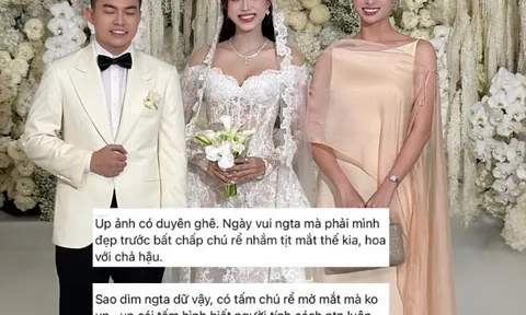 Chuyện đi ăn cưới gây tranh cãi của Lương Thùy Linh: Đăng hình chồng Đỗ Thị Hà không đẹp, mặc hở dự hôn lễ Đỗ Mỹ Linh