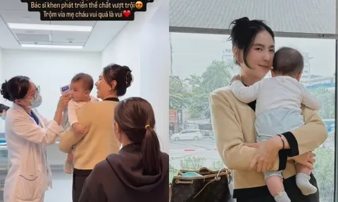 Quý tử của Mai Ngọc mới 6 tháng đã phát triển thể chất bằng bé 1 tuổi, nữ MC "tiêu chuẩn kép" cả mẹ lẫn con