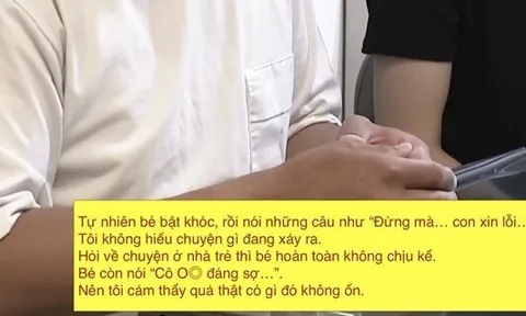 Con đi nhà trẻ về luôn nói "Cô giáo đáng sợ quá", ông bố Nhật lén đặt máy ghi âm vào cặp của bé thì nghe được điều đau lòng