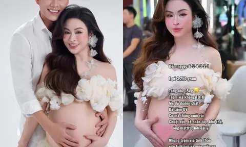 Mẹ đơn thân Hà Nội vừa sinh con với mỹ nam VTV: Bầu lần 3 đẹp mê mẩn, 2 con riêng phụ cha dượng chăm mẹ