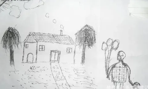 Học sinh vẽ tranh “ngôi nhà của em”, cô giáo vừa nhìn liền gọi ngay cho phụ huynh đưa bé đi khám