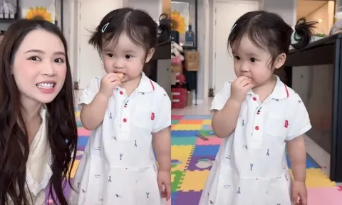 Con gái lai Hàn của Sam ăn uống tiết kiệm, chào đời trong "bọc điều" nay ngoại hình xinh xắn như mẹ