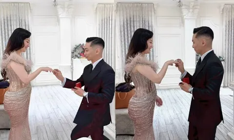 Phan Hiển lại "cầu hôn" Khánh Thi bằng nhẫn kim cương, vợ chồng có 3 con vẫn tình như mới cưới