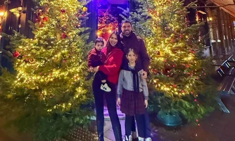 Siêu mẫu Hà Anh đưa con về Anh thăm nhà chồng, thương quý tử 1 tuổi phải "chịu đựng" để đi chơi cùng gia đình