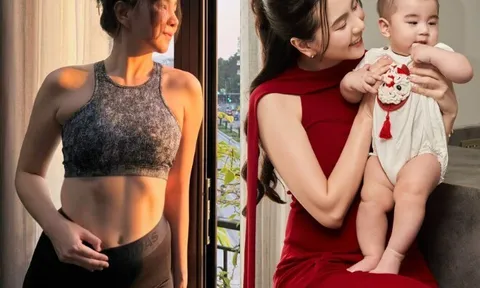 Mai Ngọc khoe "tin vui" sau 8 tháng sinh quý tử, qua sinh nở da mượt dáng xinh xứng danh MC đẹp nhất VTV