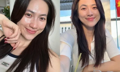 "Ngọc nữ trăm tỷ" Vbiz có mặt mộc "cực phẩm", da căng bóng phát mê nhờ chăm uống "vàng lỏng của người nghèo"