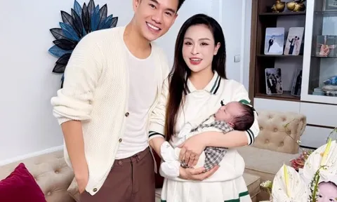 Hot girl Hà Nội sinh con với "anh bán phở 1m86 điển trai nhất VTV": Chồng vụng về, chu đáo trong lần đầu làm bố