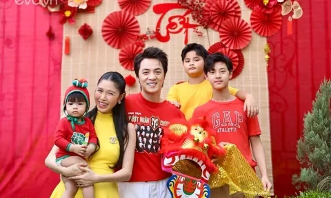 Đăng Khôi - Thủy Anh trang trí biệt thự đón Tết Bính Ngọ, vừa sinh con thứ 3 nay lại đón tin vui