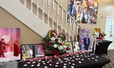 Tang lễ của Kasim Hoàng Vũ ở Mỹ: Mẹ ruột ngã quỵ bật khóc, dàn nghệ sĩ vượt đường xa đến viếng
