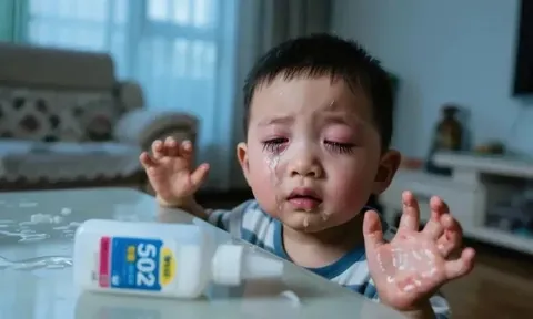 Bé 3 tuổi nhỏ keo 502 vào mắt, bố bình tĩnh cứu nguy trong 60 giây khiến bác sĩ cũng nể phục