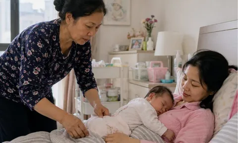 Nghỉ việc lương 10 triệu lên chăm con dâu ở cữ, lúc về được dúi cho túi quần áo cũ, mở ra tôi cay mắt
