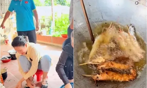 Doãn Hải My về quê chồng làm cỗ, một khoảnh khắc đời thường qua ống kính chị dâu khiến dân mạng hết lời khen ngợi