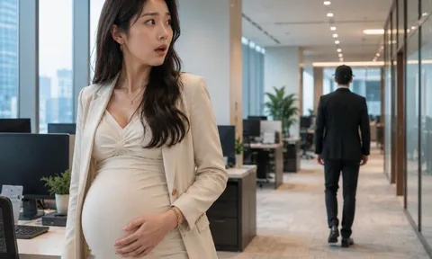 Gặp chồng cũ đến công ty chồng mới xin việc, tôi bế bụng bầu đến chào thì xót xa khi anh vén tóc