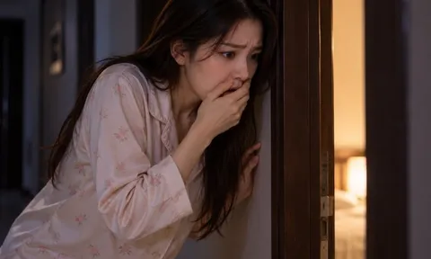 Cuối tuần anh trai chị dâu về chơi, vô tình đi ngang nhìn vào phòng anh chị, tôi khóc không thành tiếng