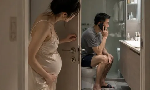 Mang bầu nửa đêm nghe chồng gọi “vợ ơi” trong nhà tắm, vừa đẩy cửa vào tôi đứng không vững
