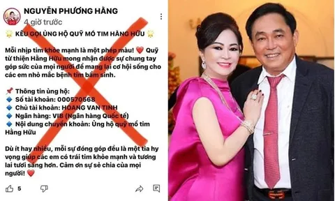 Mạo danh CEO Nguyễn Phương Hằng để kêu gọi ủng hộ cho quỹ mổ tim Hằng Hữu