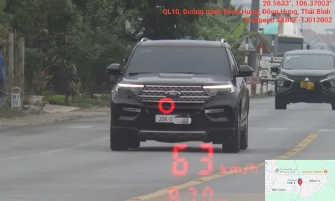 Ô tô biển Nam Định vượt đèn đỏ 5 lần/tuần ở Thái Bình, bị xử phạt 90 triệu đồng, trừ 4 điểm GPLX