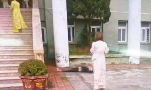 Nữ sinh tử vong khi rơi từ tầng 13 kí túc xá trường Đại học Hồng Đức, bức ảnh hiện trường rất đau xót