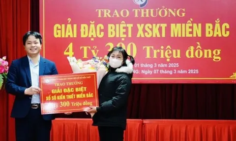 Trước thềm 8/3, một phụ nữ ở Vĩnh Phúc trúng thưởng xổ số 4,3 tỷ đồng