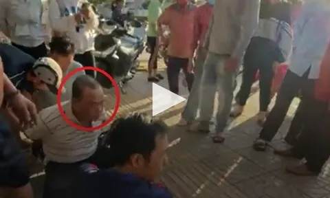 Clip: Người dân bắt giữ đối tượng nghi cướp tiệm vàng như phim hành động