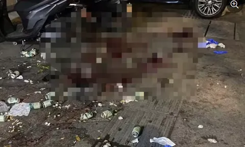 Hiện trường ám ảnh vụ nam thanh niên đang ngồi nhậu trên vỉa hè thì bị sát hại