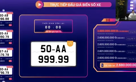 Một biển số xe máy "lên sàn" có già 2,68 tỷ đồng: Hé lộ thông tin về bước đấu giá cao kịch tính