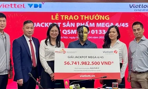 Lộ diện người trúng giải Jackpot độc đắc gần 57 tỷ đồng: Là người kinh doanh tự do, ở Hà Nội