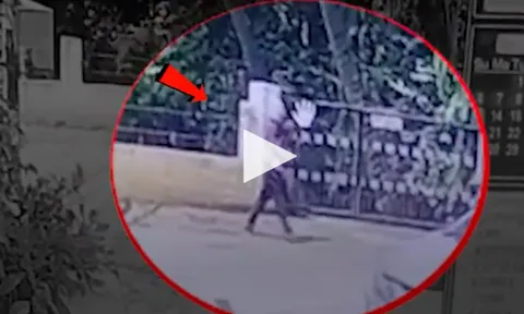 Camera soi thấu khoảnh khắc nhanh như chảo chớp khi gã đàn ông Ấn Độ bắt cóc bé gái