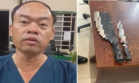 Clip: Nam bác sĩ chém đồng nghiệp ngay tại phòng khám