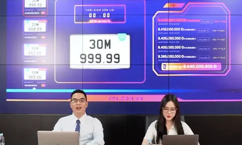 Kết quả bất ngờ về đấu giá biển số ô tô ngũ quý 9 của Hà Nội 30M-999,99
